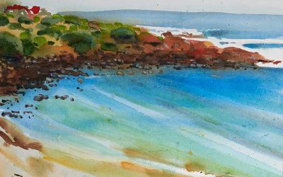 The red coffee van at Yallingup Beach